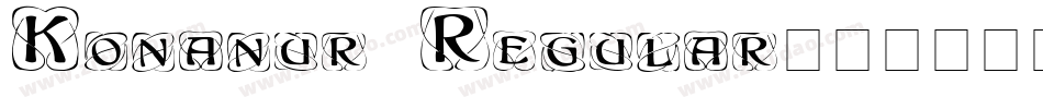 Konanur Regular字体转换